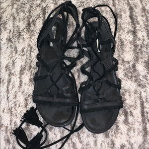BCBG Real Leather/Suede Gladiator Sandal